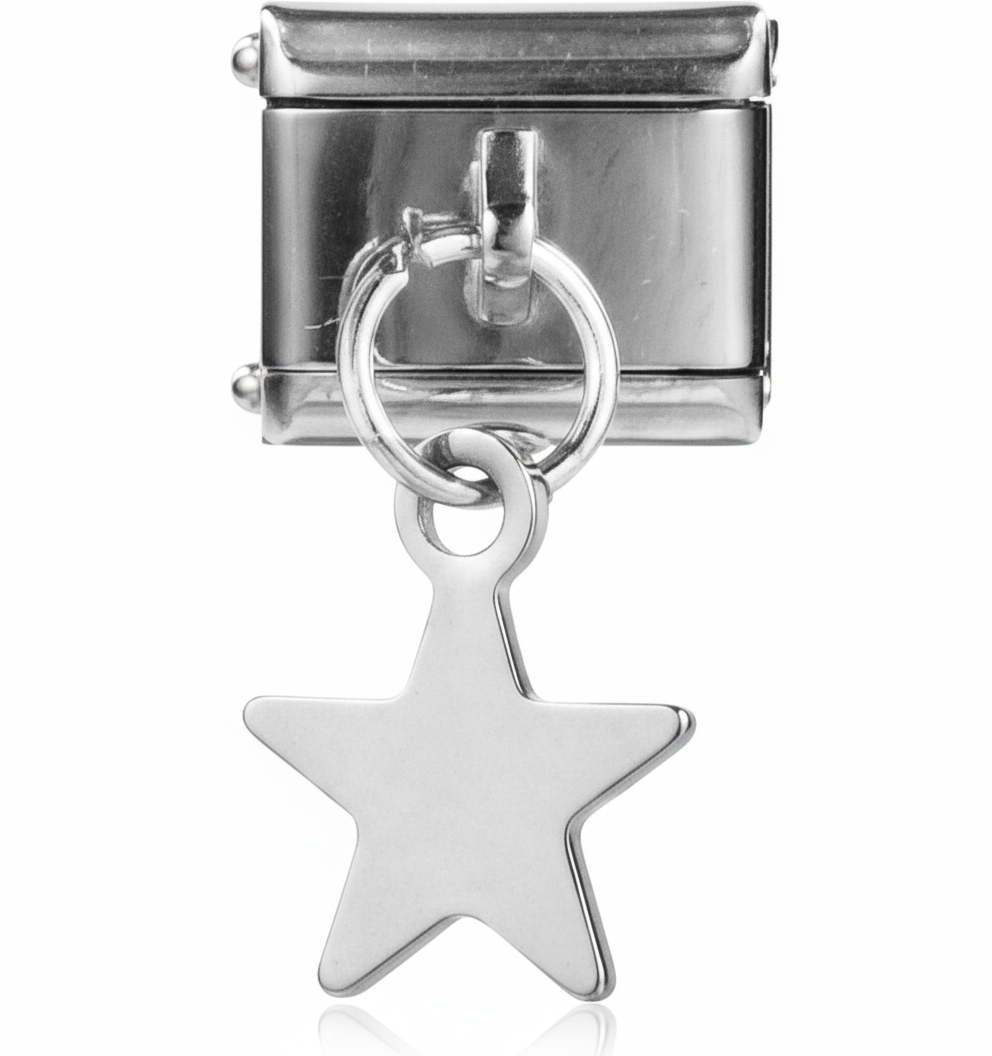 Estrella Plata Colgante