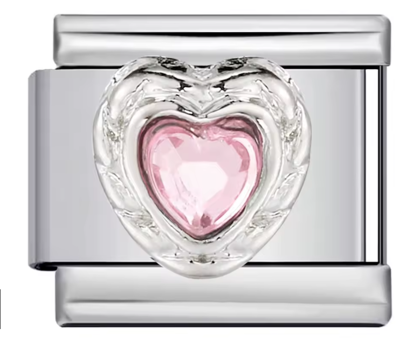 Corazón Brillo Rosa