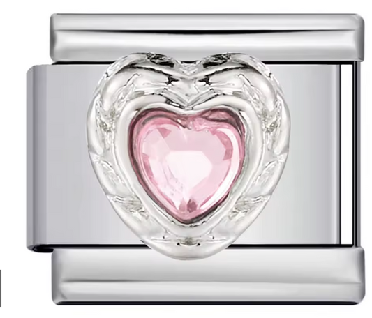 Corazón Brillo Rosa