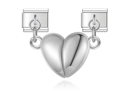 Corazon imán plata G