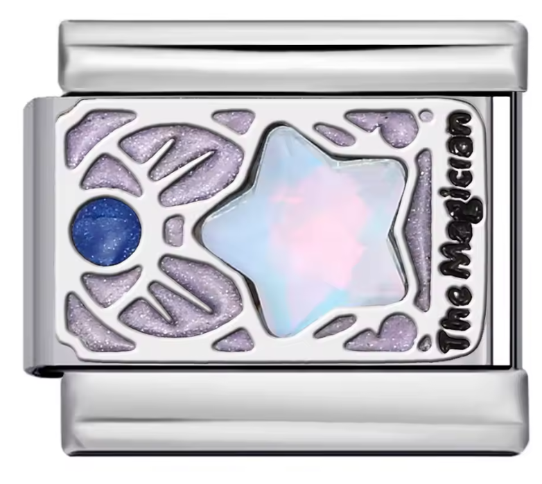 Carta Morada con Estrella y piedra Azul