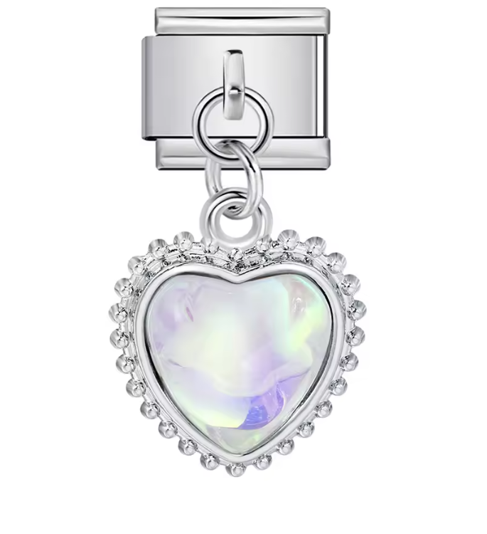 Corazón Colgante Iridiscente