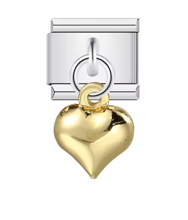 Corazón Dorado Colgante
