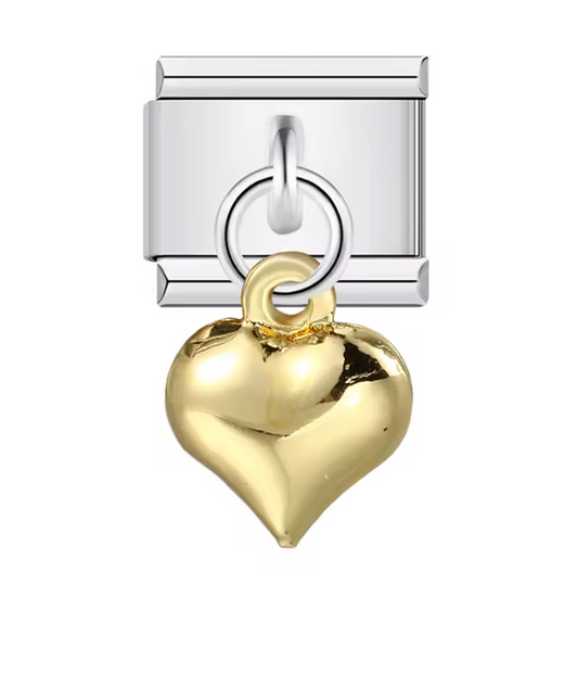 Corazón Dorado Colgante