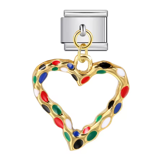 Corazón Primarios Colgante Plata