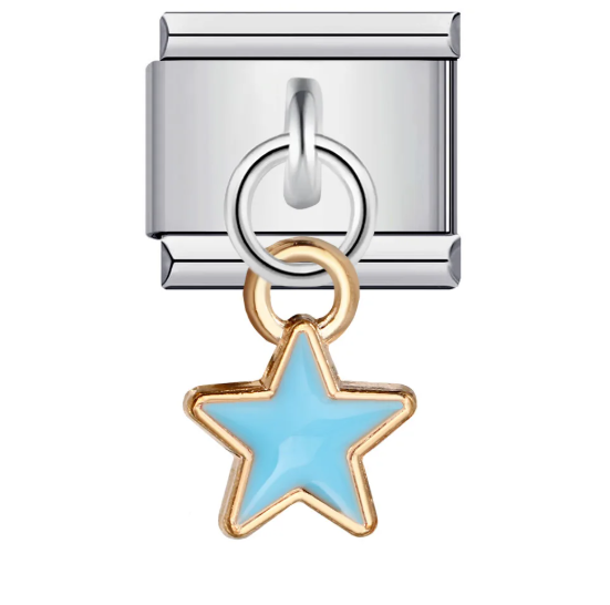 Estrella Azul Colgante