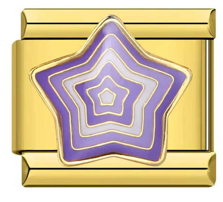 Estrella Morada Dorada