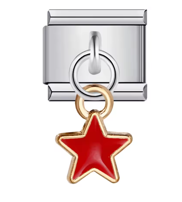 Estrella Roja Colgante