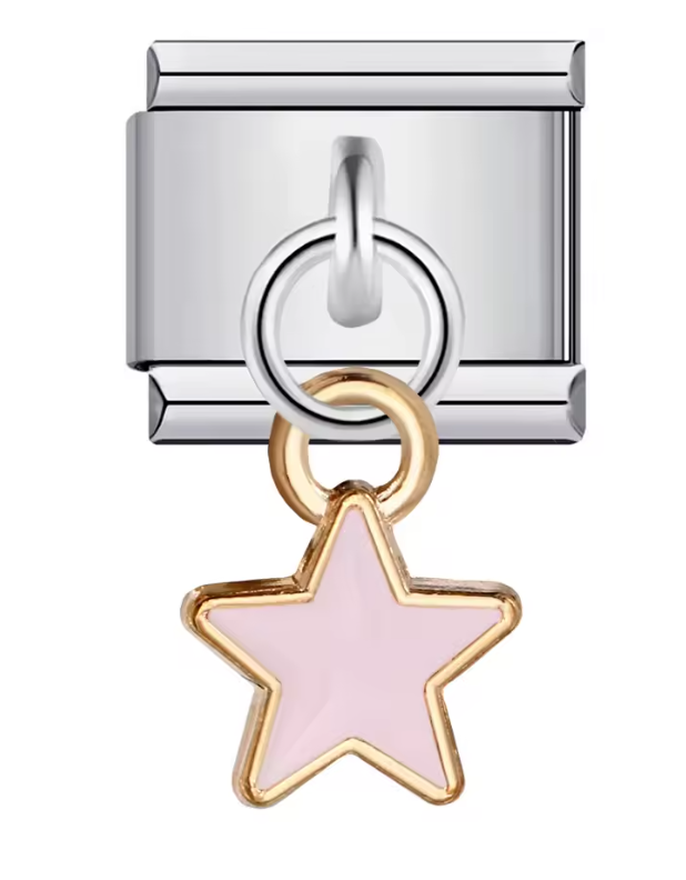 Estrella Rosa Colgante