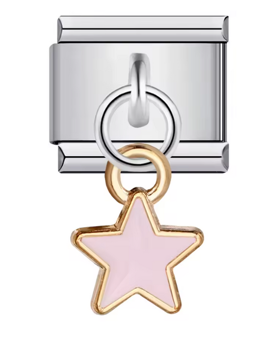Estrella Rosa Colgante