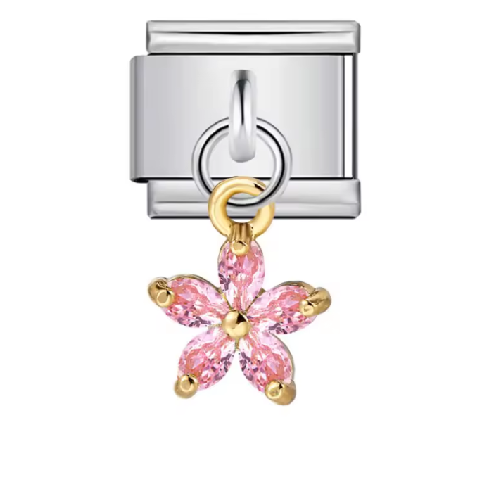 Flor de Piedra Rosa Colgante