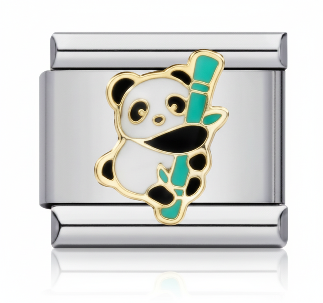 Panda en bambú