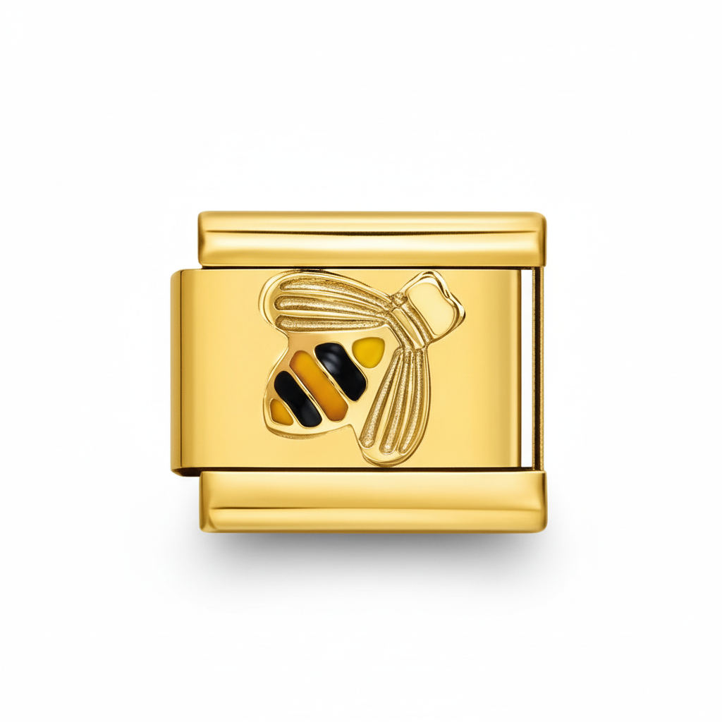 Abeja en oro