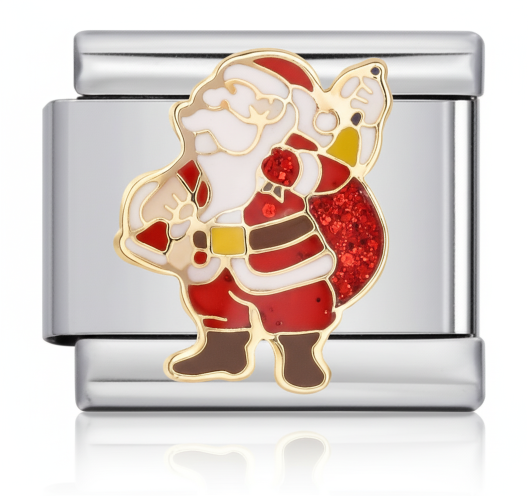 Papá Noel saco Rojo con Brillo