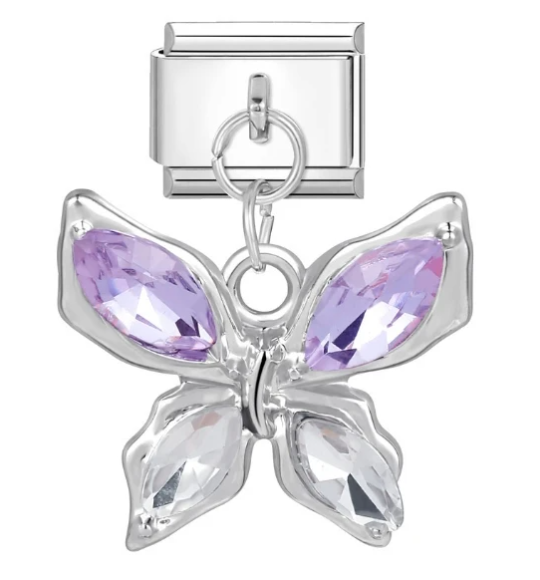 Mariposa Brillos Colgante