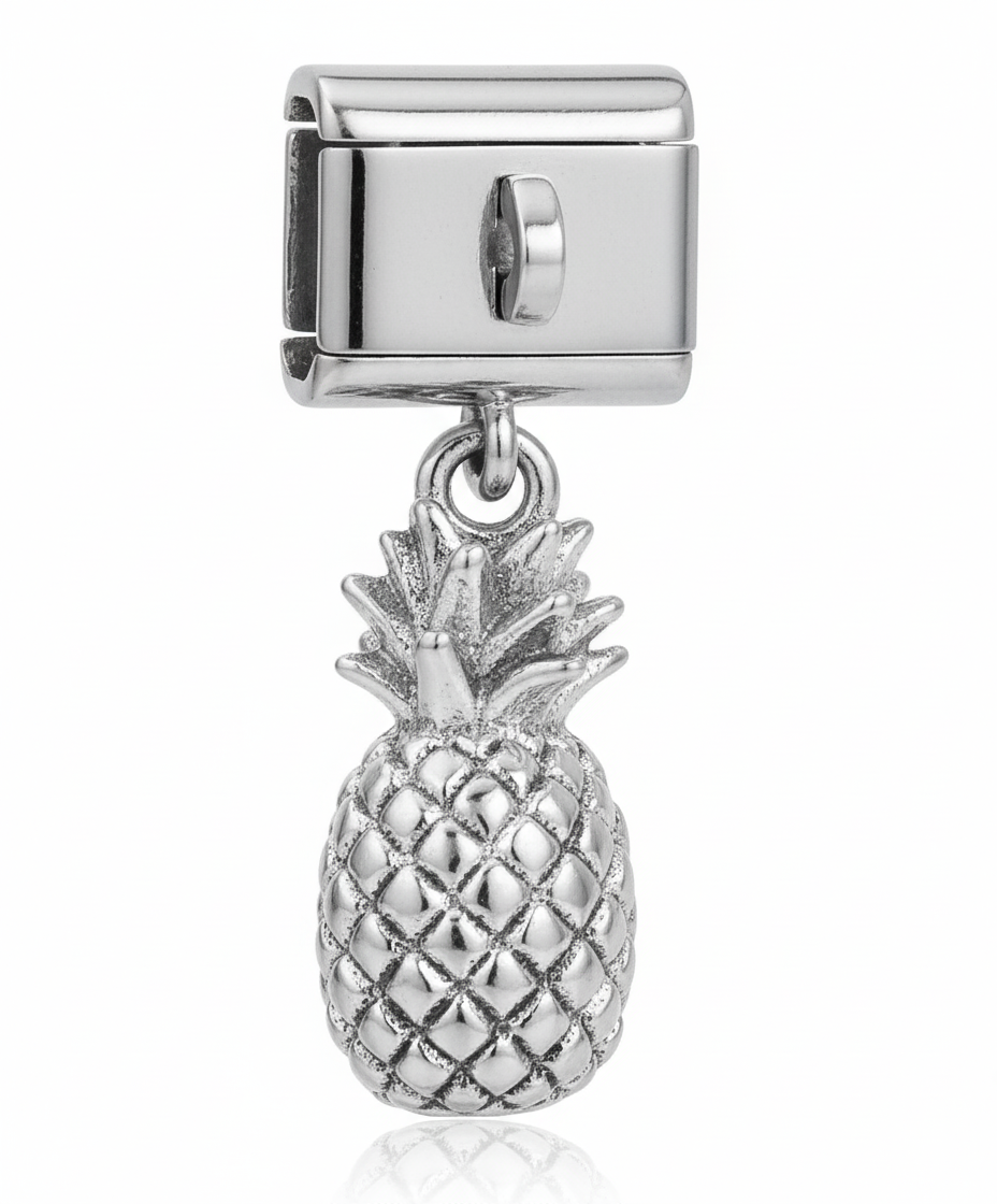 Piña Plata Colgante
