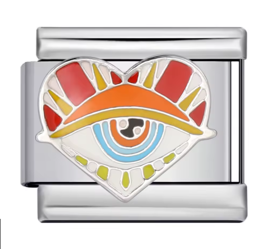 Corazón Ojo multicolor